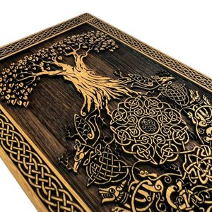 STROM ŽIVOTA - KELTSKÝ, DŘEVĚNÝ NÁSTĚNNÝ OBRAZ 21X30CM - DŘEVĚNÉ OBRAZY - HOME DECOR
