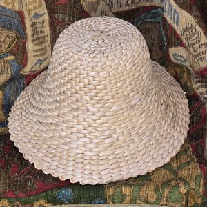 KLOBOUK STŘEDOVĚKÝ, RUČNĚ PLETENÝ Z OROBINCE, DLE MACIEJOWSKÉHO BIBLE - POKRÝVKY HLAVY - MÓDA