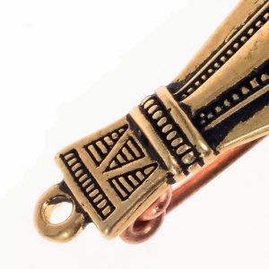 ŘÍMSKÁ PTAČÍ FIBULA, BRONZ - HOLUBICE - BROŽE A KNOFLÍKY - ŠPERKY
