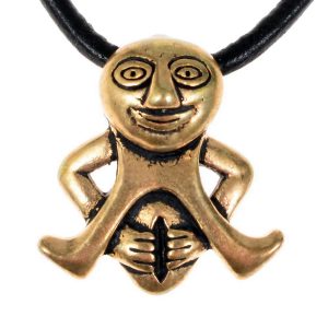 SHEELA-NA-GIG, PŘÍVĚSEK, BRONZ - NÁUŠNICE - ŠPERKY