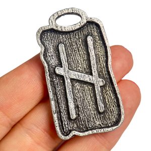 HAGALAZ - RUNOVÝ AMULET ZINEK - RUNY - ŠPERKY