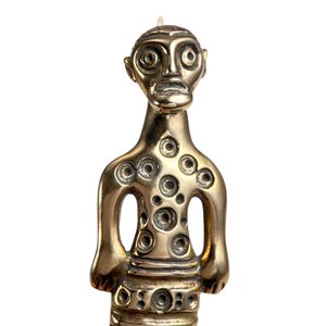 KELTSKÁ BRONZOVÁ SPONA, FIBULA, POSTAVA, REPLIKA - BROŽE A KNOFLÍKY - ŠPERKY