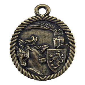 PŘEMYSL OTAKAR II., MEDAILON, PŘÍVĚŠEK STAROMOSAZ - STŘEDOVĚKÉ AMULETY - ŠPERKY