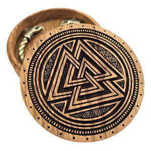 VALKNUT, DUBOVÁ KRABIČKA NA ŠPERKY A NÁRAMKY - KRABIČKY NA ŠPERKY - STŘÍBRNÉ ŠPERKY
