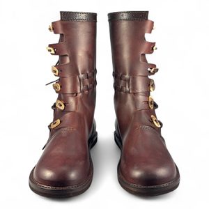 JARL, VIKINGSÉ VYSOKÉ BOTY S PAROHOVÝMI KNOFLÍKY - VIKINSKÉ A SLOVANSKÉ BOTY - MÓDA