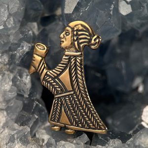 VALKÝRA S ROHEM - PŘÍVĚŠEK, BRONZ - PŘÍVĚSKY - ŠPERKY