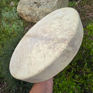 ŠAMANSKÝ, RÁMOVÝ BUBEN - Ø 40 CM - BUBNY - TÁBOŘENÍ A ŘEMESLA
