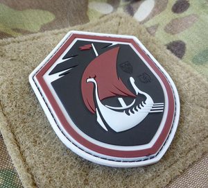 DRAKKAR V NOCI, 3D PATCH NÁŠIVKA, SUCHÝ ZIP - NÁŠIVKY - MÓDA