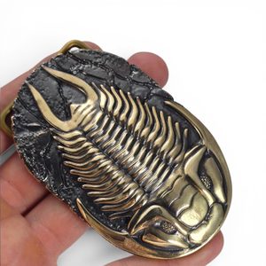TRILOBIT, SPONA NA OPASEK, MOSAZ - OPASKOVÉ SPONY - ŠPERKY