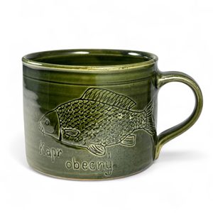 HRNEK PRO RYBÁŘE KAPR - UŽITNÁ KERAMIKA - STOLOVÁNÍ