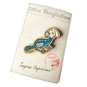 STŘEDOVĚKÝ PIN SERPENS CAPRINUS - STŘEDOVĚKÉ POUTNICKÉ ODZNAKY - ŠPERKY