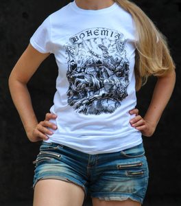 BOHEMIA, PŘEMYSL OTAKAR II. TRIČKO BÍLÉ, DÁMSKÉ - TRIČKA DÁMSKÁ - MÓDA