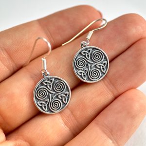 SPIRÁLY DRUIDŮ, STŘÍBRNÉ NÁUŠNICE, AG 925 - NÁUŠNICE - STŘÍBRNÉ ŠPERKY