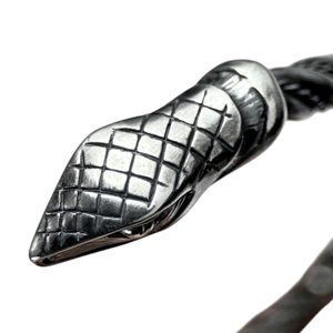 JÖRMUNGANDR, VIKINGSKÝ HAD, STŘÍBRNÝ NÁRAMEK, AG 925 - NÁRAMKY - STŘÍBRNÉ ŠPERKY