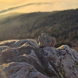 HISTORICKÝ PŘÍVĚŠEK SDRUŽENÝ LEGIONÁŘSKÝ ZNAK, STAROMOSAZ - VŠECHNY AMULETY, VLASTNÍ VÝROBA - ŠPERKY