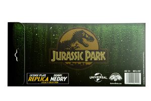 JURSKÝ PARK SPZ JURASSIC PARK REPLICA 1/1 DENNIS NEDRY LICENSE PLATE - JURASSIC PARK - JURSKÝ PARK{% if kategorie.adresa_nazvy[0] != zbozi.kategorie.nazev %} - LICENCOVANÉ ZBOŽÍ - FILMY, HRY, SERIÁLY{% endif %}