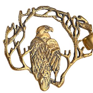OREL, PLÁŠŤOVÁ SPONA, BRONZ - BROŽE A KNOFLÍKY - ŠPERKY