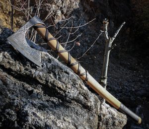 VALKNUT LEPTANÁ VIKINGSKÁ SEKYRKA - OMOTÁVKA - SEKERY - ZBRANĚ