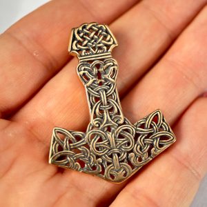 MJÖLNIR THOROVO KLADIVO BRONZOVÝ PŘÍVĚŠEK - PŘÍVĚSKY - ŠPERKY