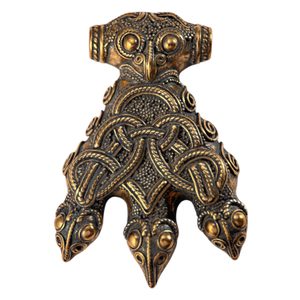 HAVRANÍ THOROVO KLADIVO, HEDEBY, HAITHABU, REPLIKA, BRONZ - PŘÍVĚSKY - ŠPERKY