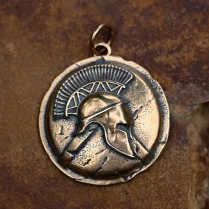 SPARTA, SPARTSKÝ VÁLEČNÍK, PŘÍVĚŠEK, BRONZ - PŘÍVĚSKY - ŠPERKY