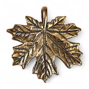 JAVOROVÝ LIST, PŘÍVĚŠEK BRONZ - PŘÍVĚSKY - ŠPERKY