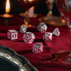 BLOODSUCKER DICE SET: SCARLET, SADA UPÍRSKÝCH RPG HRACÍCH KOSTEK - HRACÍ KOSTKY A KALÍŠKY - HRY A KNIHY