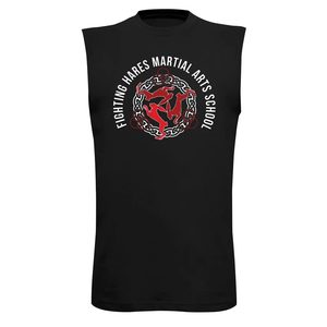 FIGHTING HARES, IRISH STICK FIGHTING, ČERNÉ PÁNSKÉ TÍLKO - TÍLKA A TRIČKA BEZ RUKÁVŮ - MÓDA