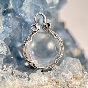 GOTLANDSKÝ STŘÍBRNÝ PŘÍVĚSEK S KŘIŠŤÁLEM, AG 925, 23 G - PŘÍVĚSKY - STŘÍBRNÉ ŠPERKY