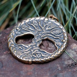 KELTSKÝ DUB POSVÁTNÝ STROM ŽIVOTA PŘÍVĚŠEK BRONZ - PŘÍVĚSKY - ŠPERKY