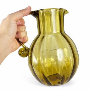 HISTORICKÝ DŽBÁNEK, ČESKÉ ZELENÉ SKLO - HISTORICKÉ SKLO - STOLOVÁNÍ