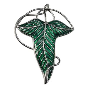 BROŽ PÁN PRSTENŮ - ELFÍ LÍSTEK - LORD OF THE RINGS - PÁN PRSTENŮ - FILMY, HRY, SERIÁLY