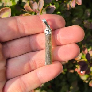 Sterling Silver Pendant with Moldavite, Ag 925