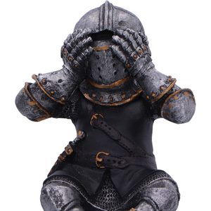 TŘI RYTÍŘI - NEVIDÍM, NEMLUVÍM, NESLYŠÍM, 11 CM - FIGURKY - HOME DECOR