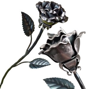 KOVANÁ RŮŽE 40CM - KOVANÉ VÝROBKY - KOVÁŘSTVÍ A MINCE