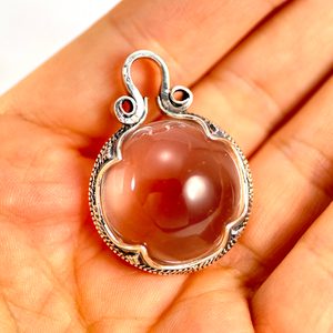 GOTLANDSKÝ STŘÍBRNÝ PŘÍVĚSEK S KŘIŠŤÁLEM, AG 925, 23 G - PŘÍVĚSKY - STŘÍBRNÉ ŠPERKY