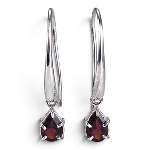 Adrianna Silver Earrings with Glass, 925 Silver