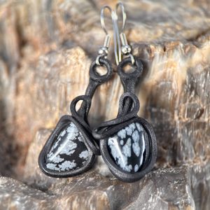 OBSIDIÁN - NÁUŠNICE - NÁUŠNICE - ŠPERKY