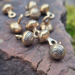 KNOFLÍK, STŘEDOVĚKÁ REPLIKA XVI. - XVII. STOLETÍ, BRONZ - BROŽE A KNOFLÍKY - ŠPERKY