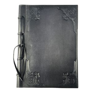 GOTHIC, KOŽENÝ SEŠIT, LINKOVANÝ, ČERNÝ - OSTATNÍ KOŽENÉ VÝROBKY - SEDLÁŘSTVÍ
