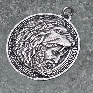 HÉRAKLÉS, ŘECKÝ HRDINA, PŘÍVĚSEK, ZINEK - VŠECHNY AMULETY, VLASTNÍ VÝROBA - ŠPERKY