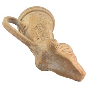RHYTON - ANTICKÁ RITUÁLNÍ NÁDOBA, BERAN - HISTORICKÁ KERAMIKA - STOLOVÁNÍ