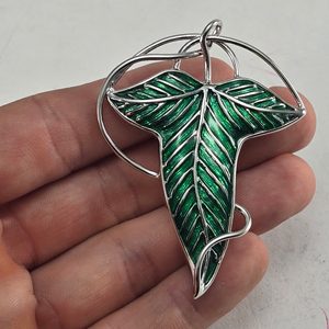 BROŽ PÁN PRSTENŮ - ELFÍ LÍSTEK - LORD OF THE RINGS - PÁN PRSTENŮ - FILMY, HRY, SERIÁLY