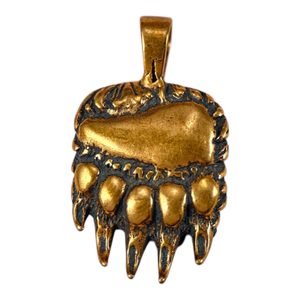 MEDVĚDÍ TLAPA, PŘÍVĚŠEK, BRONZ - PŘÍVĚSKY - ŠPERKY