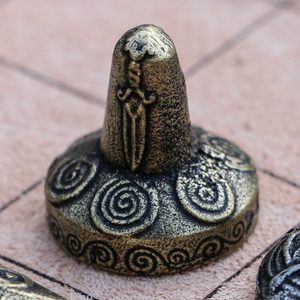 27 + 27 + 1 HRACÍ KAMENY PRO FIDCHELL KELTSKÁ DESKOVÁ HRA, VERZE ERIN - KELTSKÉ HRY - HRY A KNIHY