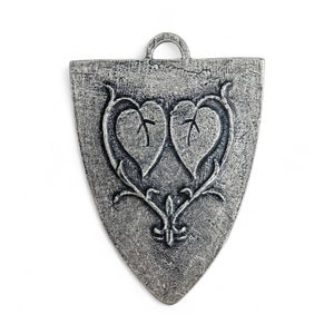 PÁNI Z TALMBERKA, STŘEDOVĚKÝ ŠTÍT, PŘÍVĚSEK, ZINEK - STŘEDOVĚKÉ AMULETY - ŠPERKY