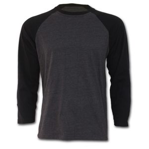 TRIČKO URBAN FASHION - RAGLAN CONTRAST BLACK CHARCOAL - PÁNSKÁ TRIČKA, SPIRAL DIRECT{% if kategorie.adresa_nazvy[0] != zbozi.kategorie.nazev %} - TRIČKA, MÓDA{% endif %}