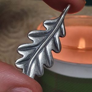 DUBOVÝ LIST, STŘÍBRNÝ PŘÍVĚSEK, AG 925 - PŘÍVĚSKY - STŘÍBRNÉ ŠPERKY