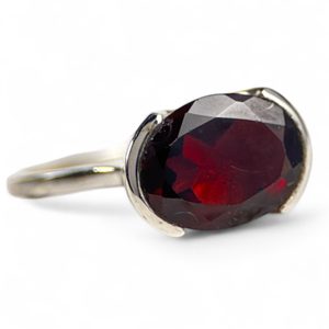 VESUVIO, PRSTEN, GRANÁT STŘÍBRO 925/1000 - PRSTENY - STŘÍBRNÉ ŠPERKY