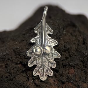 DUBOVÝ LÍSTEK, STŘÍBRNÝ PŘÍVĚSEK, AG 925 - PŘÍVĚSKY - STŘÍBRNÉ ŠPERKY